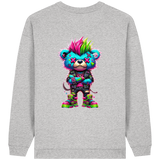 Punk Neon Teddy - Womens Organic Oversized Sweatshirt