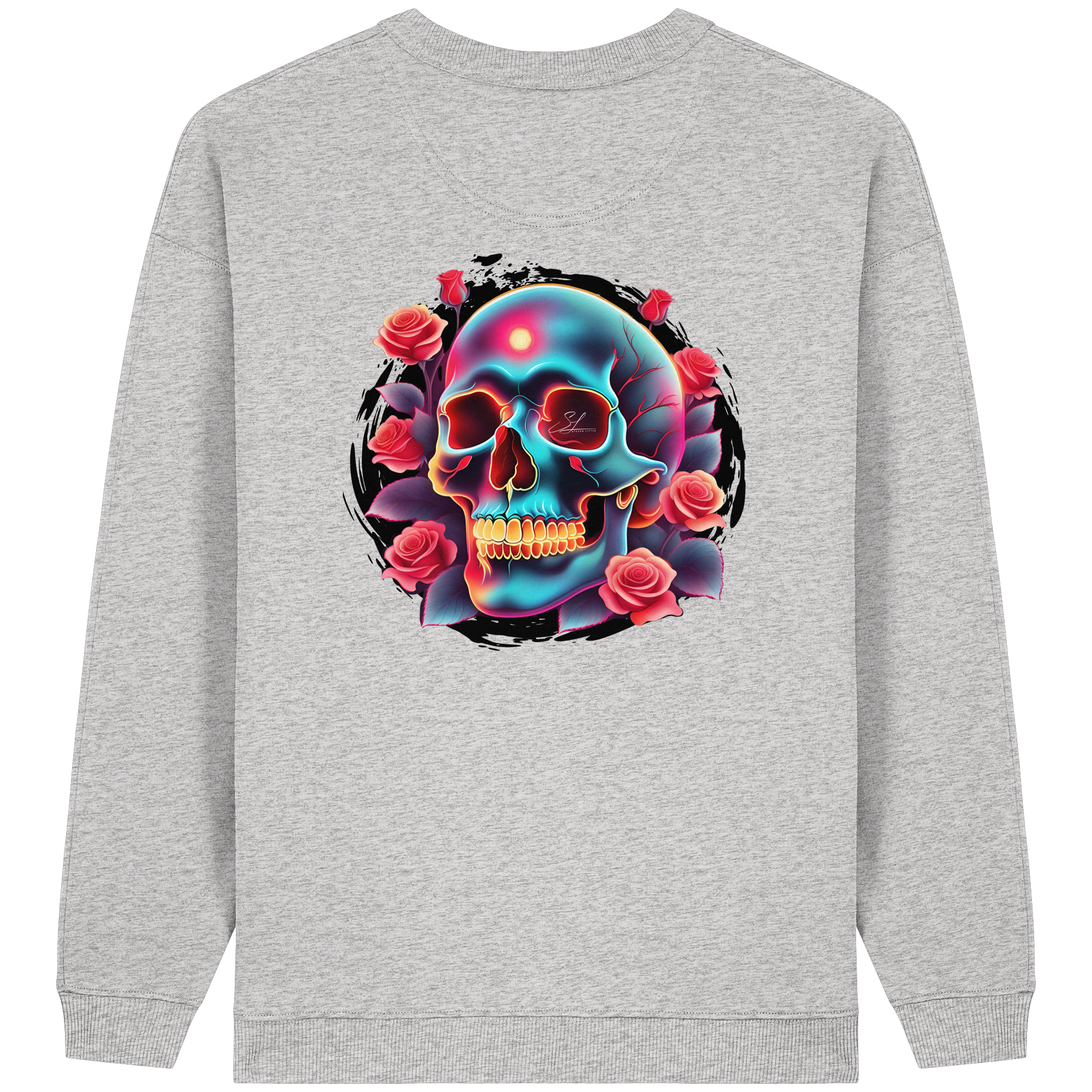 Sweat-shirt oversize bio pour femme Glow Skull