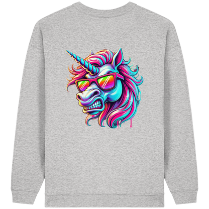 Funky Unicorn - Womens Organic Oversized Sweatshirt