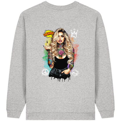 Ink Queen - Womens Organic Oversized Sweatshirt