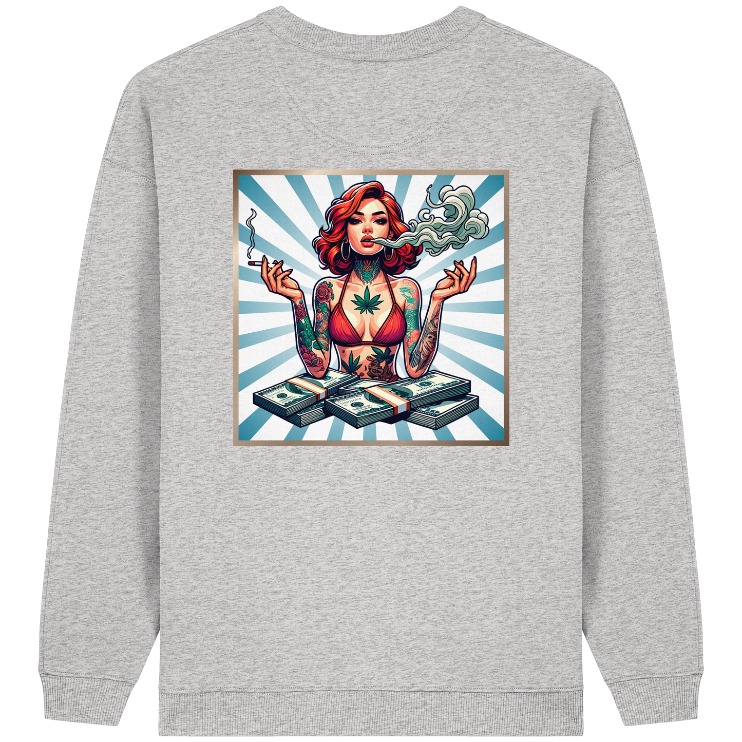 Rebel Rich - Womens Organic Oversized Sweatshirt
