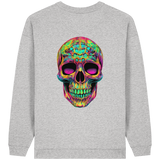 Psychedelic Skull - Womens Organic Oversized Sweatshirt
