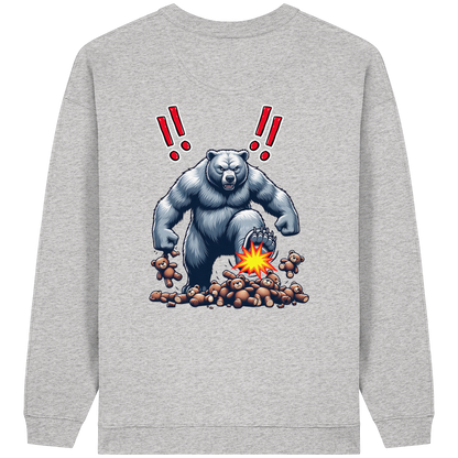 Teddy Terror - Womens Organic Oversized Sweatshirt