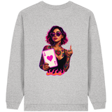 Queen of Hearts - Womens Organic Oversized Sweatshirt