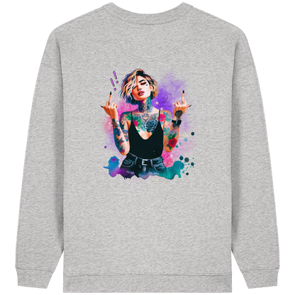 Rebel Rose - Sweat-shirt oversize bio pour femme