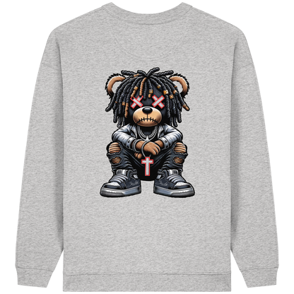 Bad Ass Teddy - Womens Organic Oversized Sweatshirt