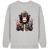 Jungle Ink Monkey - Womens Organic Oversized Sweatshirt