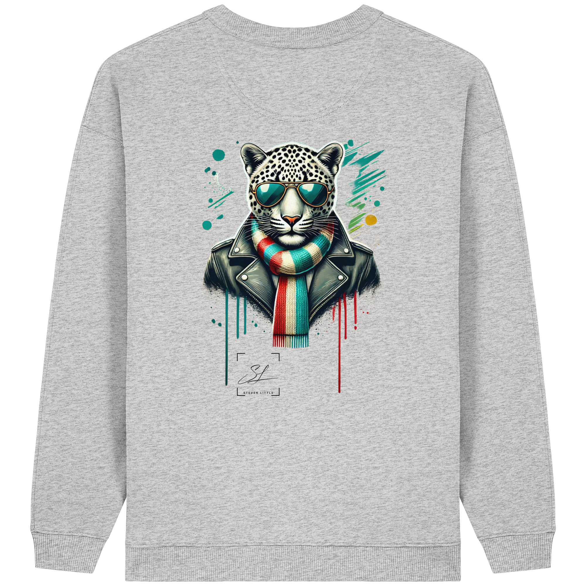 Urban Leopard - Womens Organic Oversized Sweatshirt