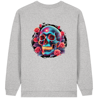 Glow Skull - Womens Organic Oversized Sweatshirt