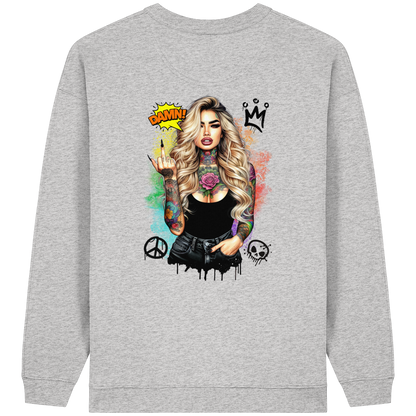 Ink Queen - Womens Organic Oversized Sweatshirt