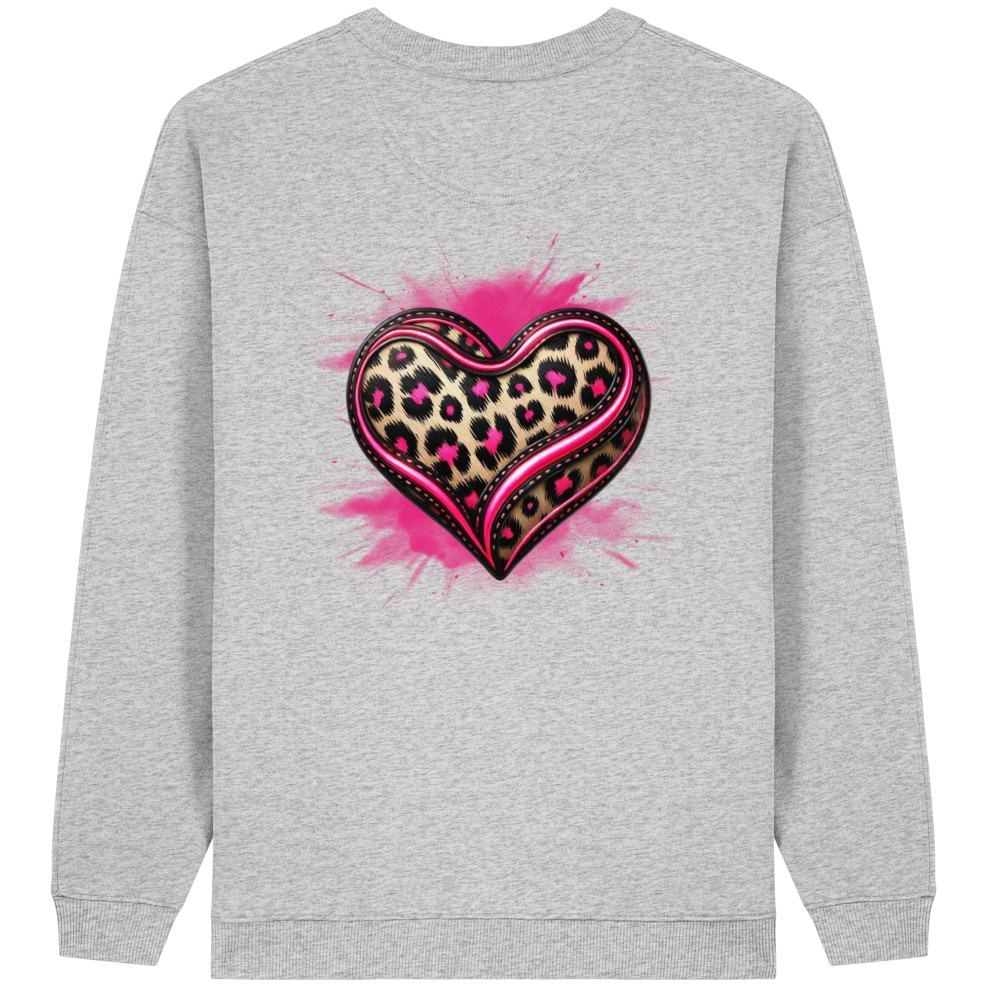 Wild Heart - Womens Organic Oversized Sweatshirt