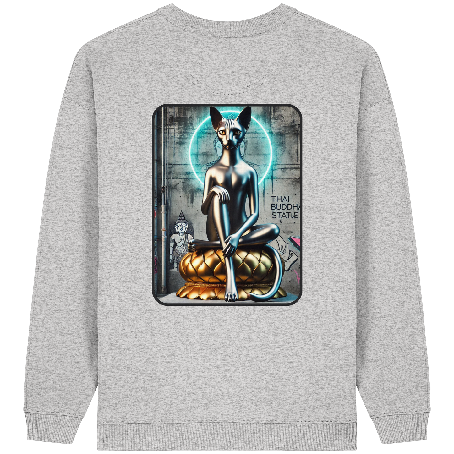 Mystic Cat - Sweat-shirt oversize bio pour femme