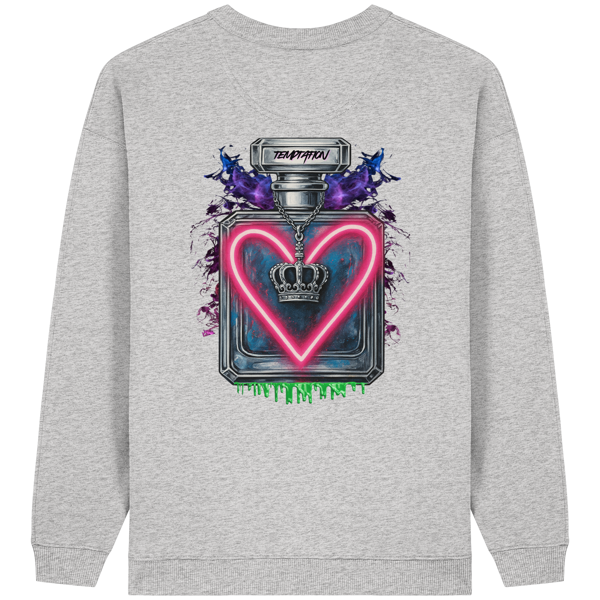 Temptation - Womens Organic Oversized Sweatshirt