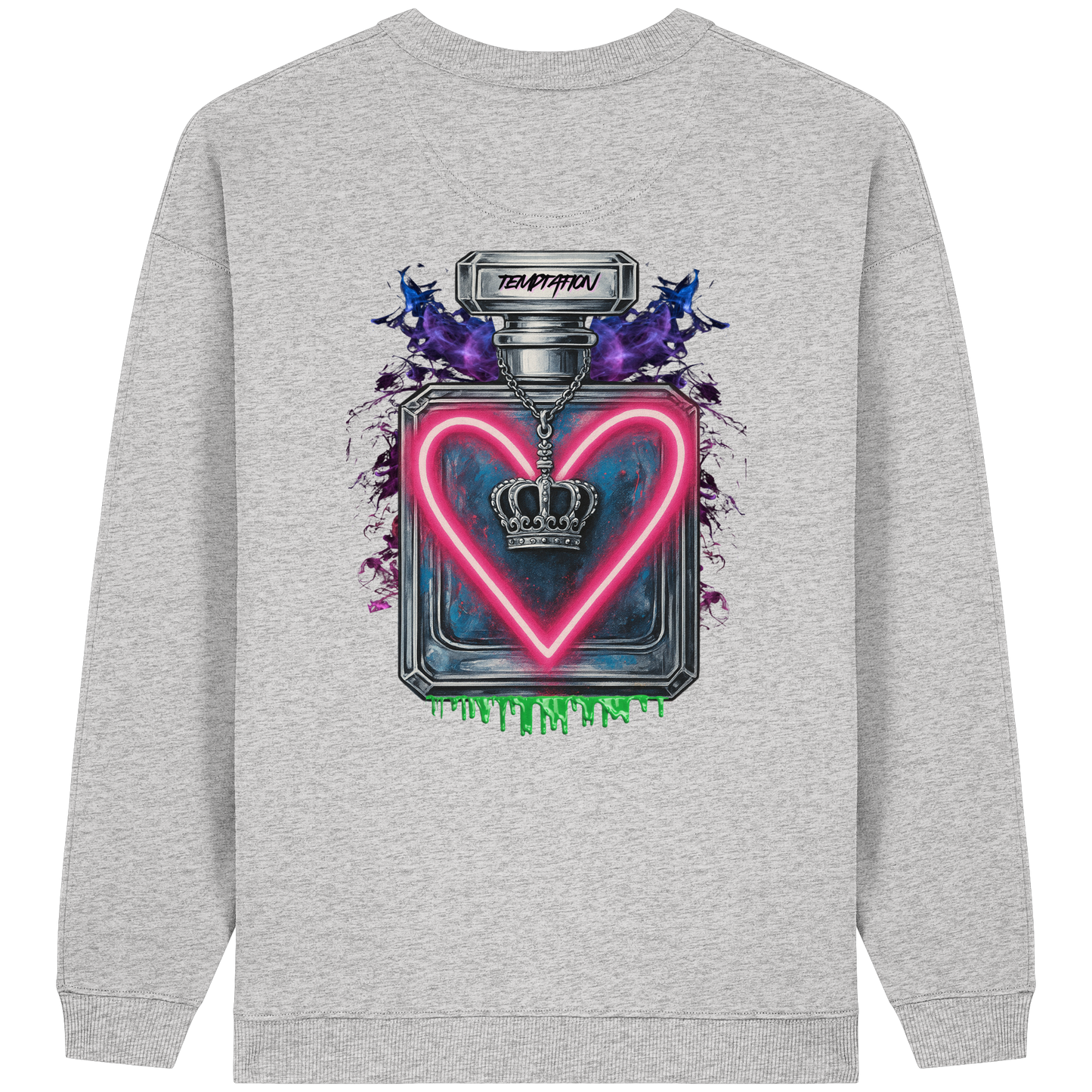 Temptation - Womens Organic Oversized Sweatshirt