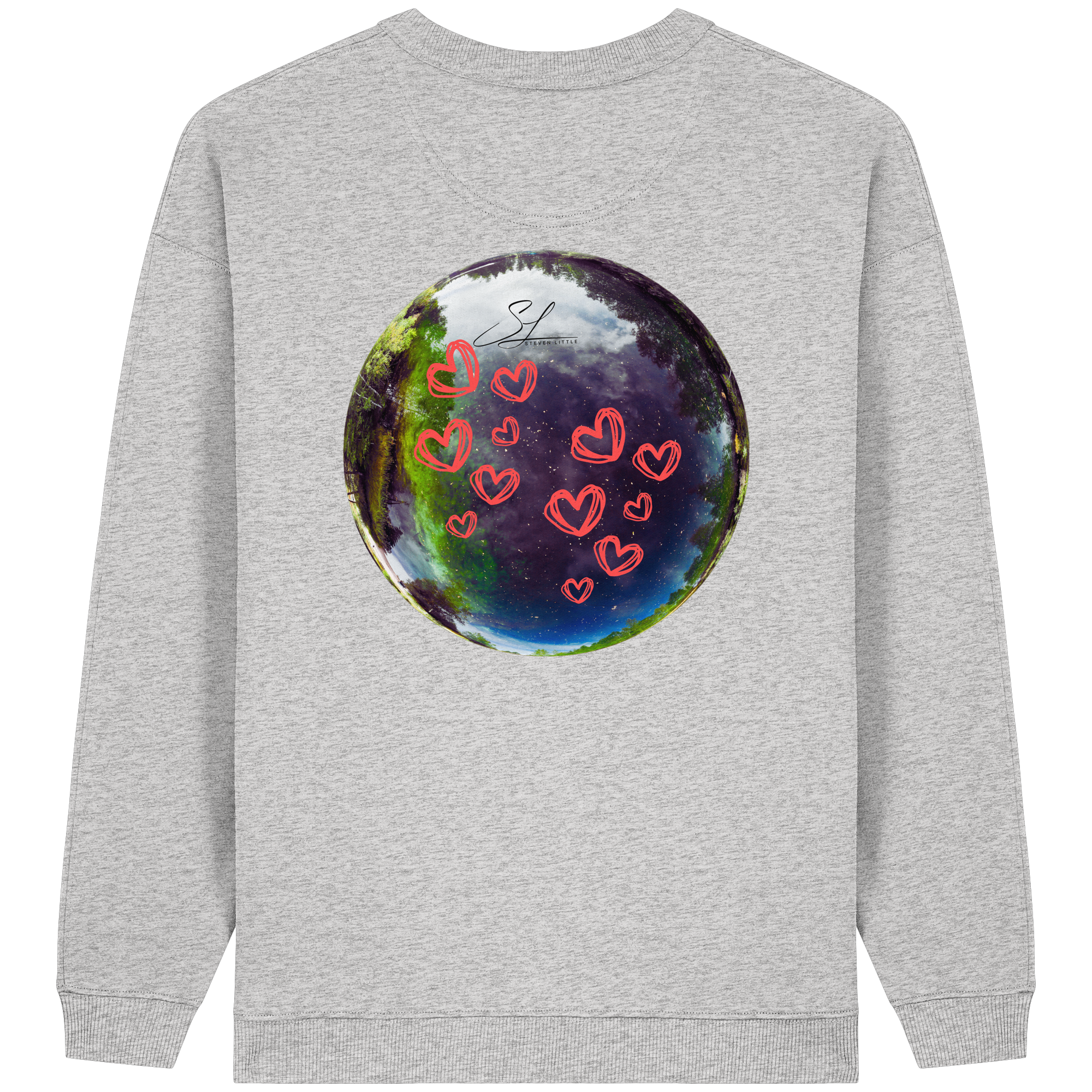 Love our World - Womens Organic Oversized Sweatshirt