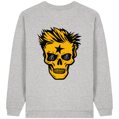 Golden Skull Dreams - Sweat-shirt oversize bio pour femme