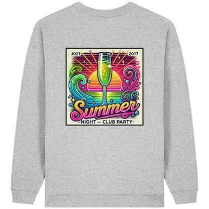 Summer Party Vibes - Womens Organic Oversized Sweatshirt