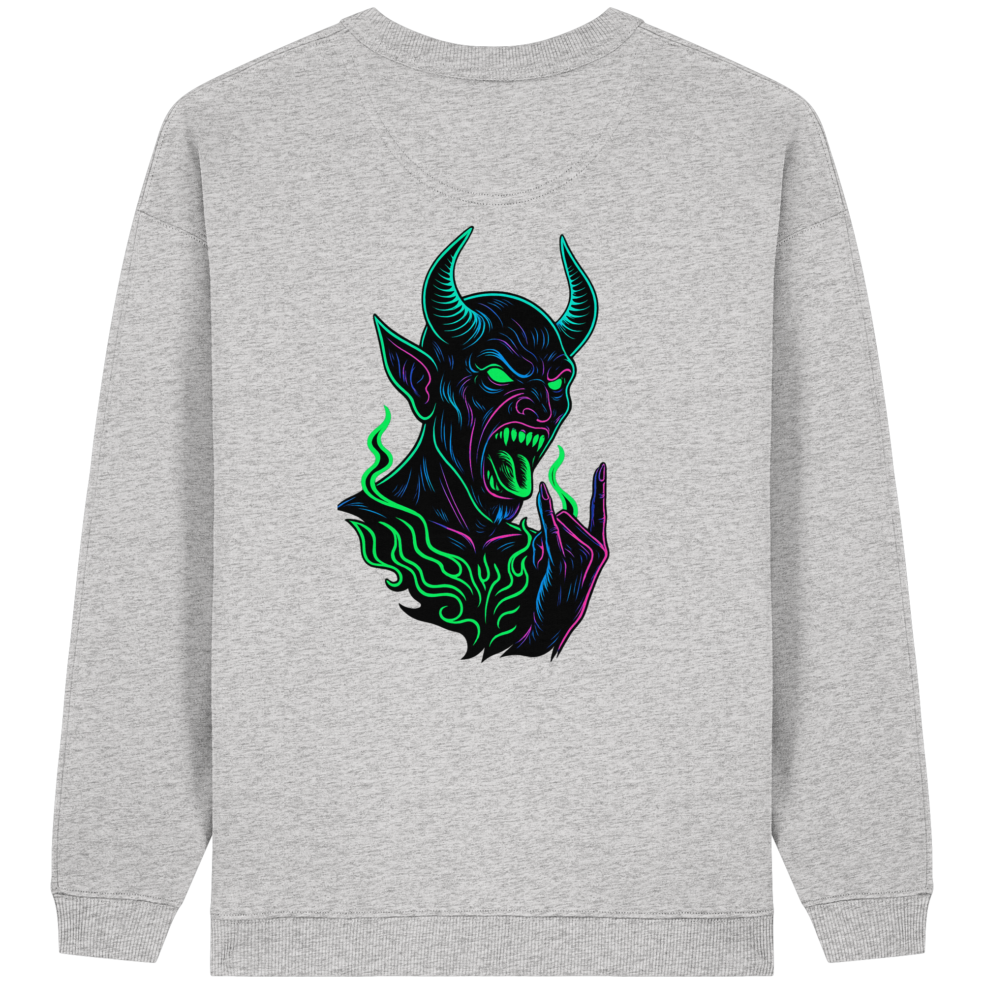 Neon Hellfire - Womens Organic Oversized Sweatshirt