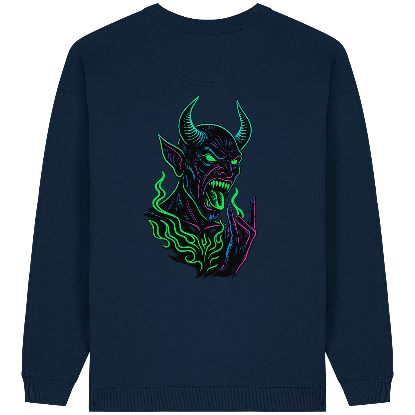 Neon Hellfire - Womens Organic Oversized Sweatshirt