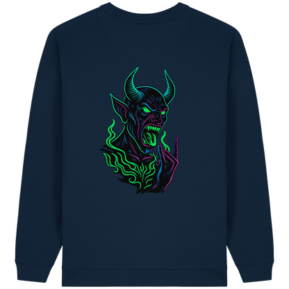 Neon Hellfire - Womens Organic Oversized Sweatshirt