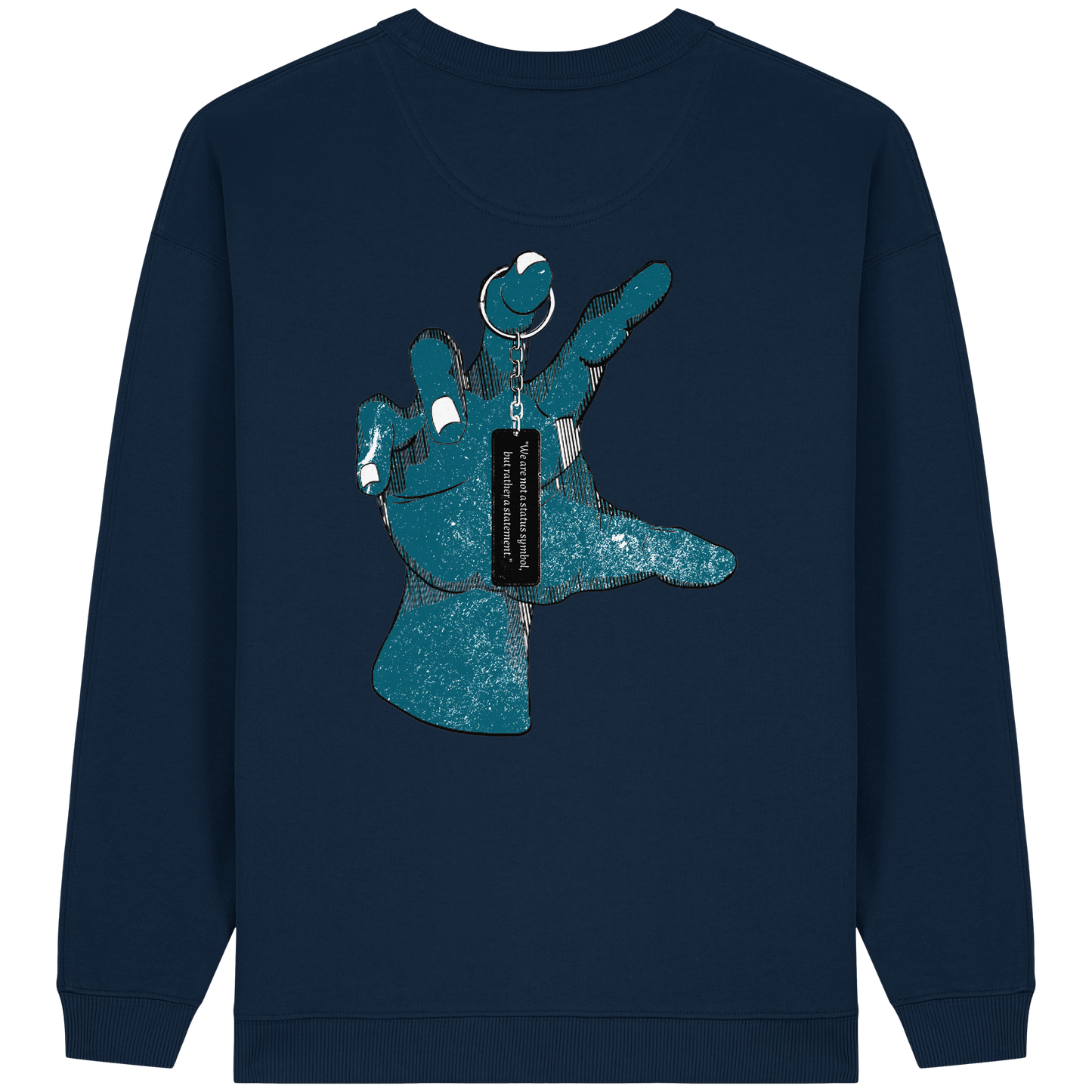 Statement Hand - Womens Organic Oversized Sweatshirt