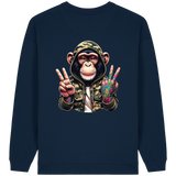 Jungle Ink Monkey - Womens Organic Oversized Sweatshirt