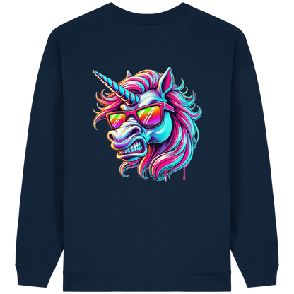 Funky Unicorn - Sweat-shirt oversize bio pour femme