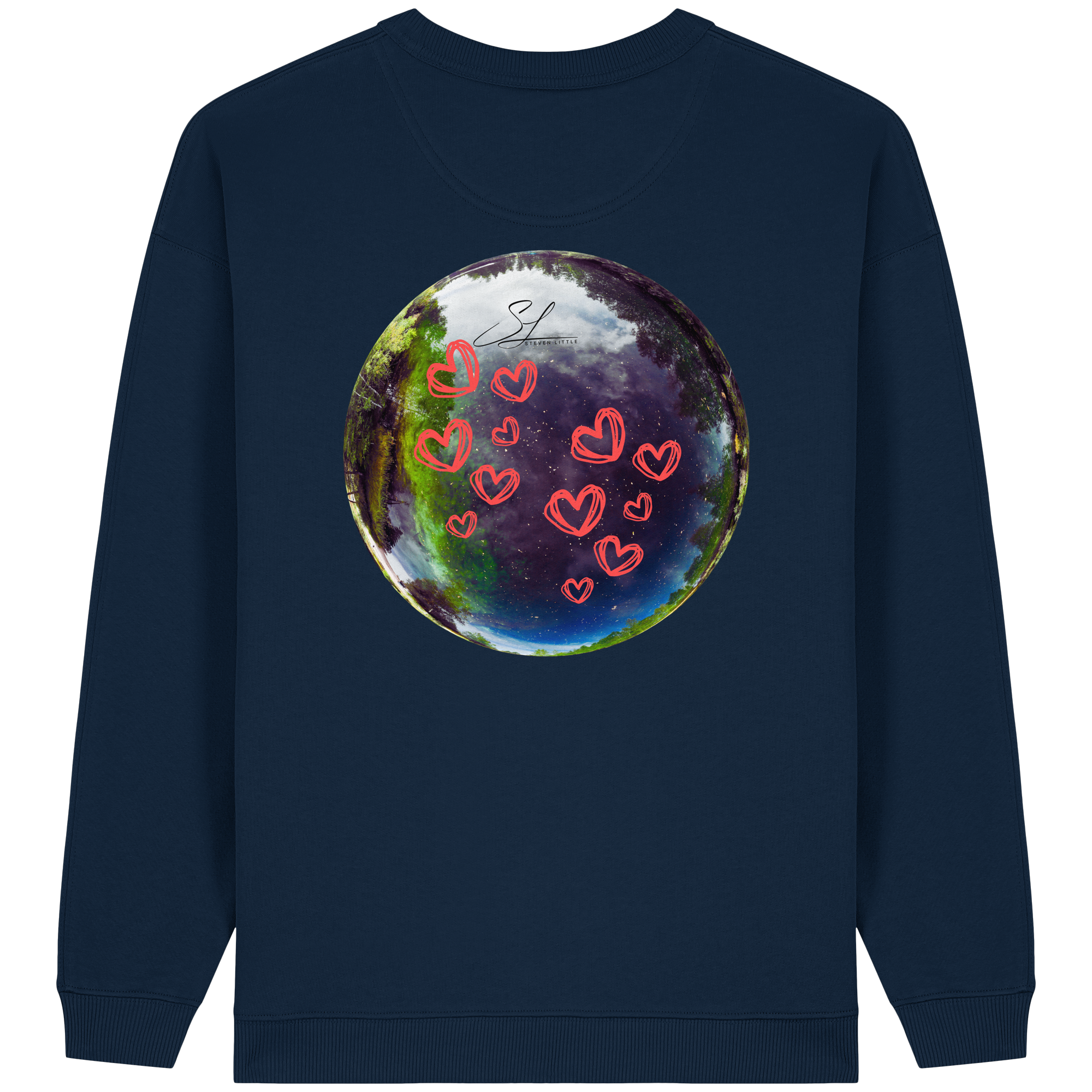 Love our World - Womens Organic Oversized Sweatshirt