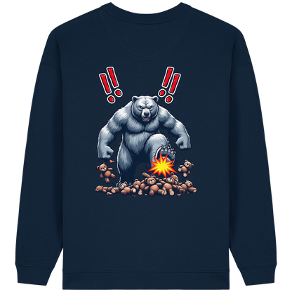 Teddy Terror - Womens Organic Oversized Sweatshirt