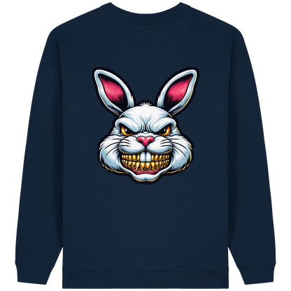 ToothBunny Terror - Womens Organic Oversized Sweatshirt