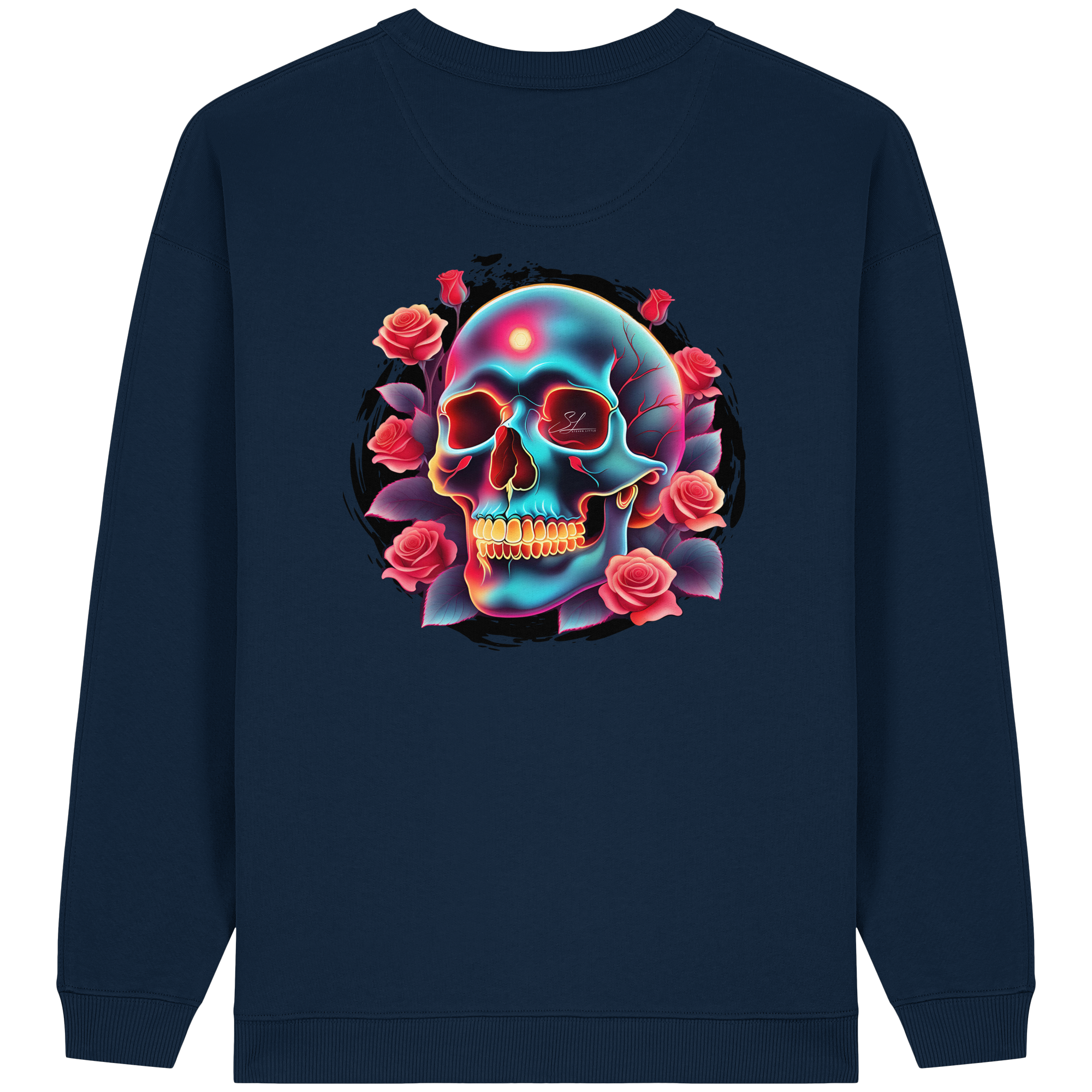 Sweat-shirt oversize bio pour femme Glow Skull