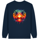 Tropical Sunset - Womens Organic Oversized Sweatshirt