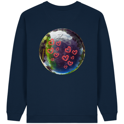 Love our World - Womens Organic Oversized Sweatshirt