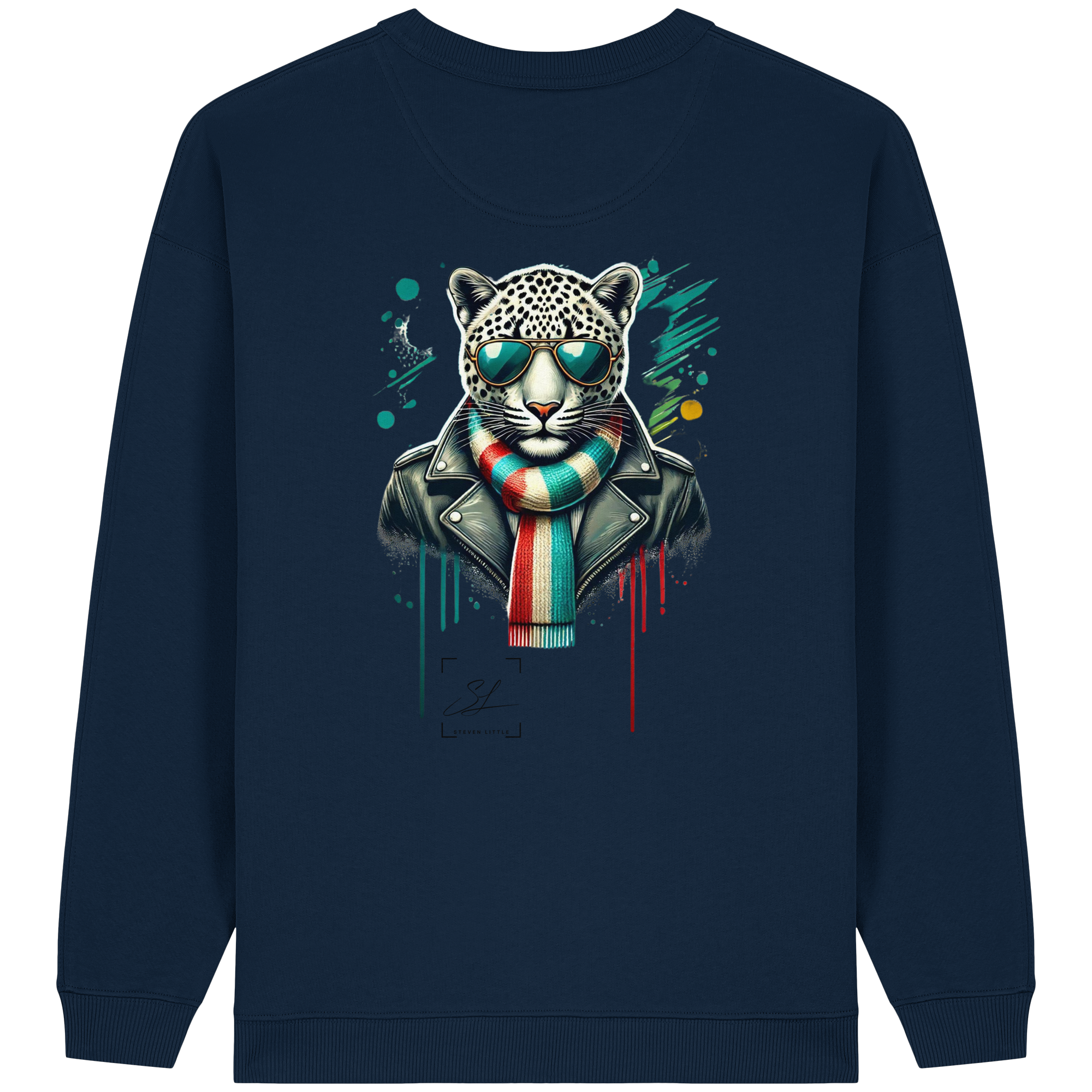 Urban Leopard - Womens Organic Oversized Sweatshirt