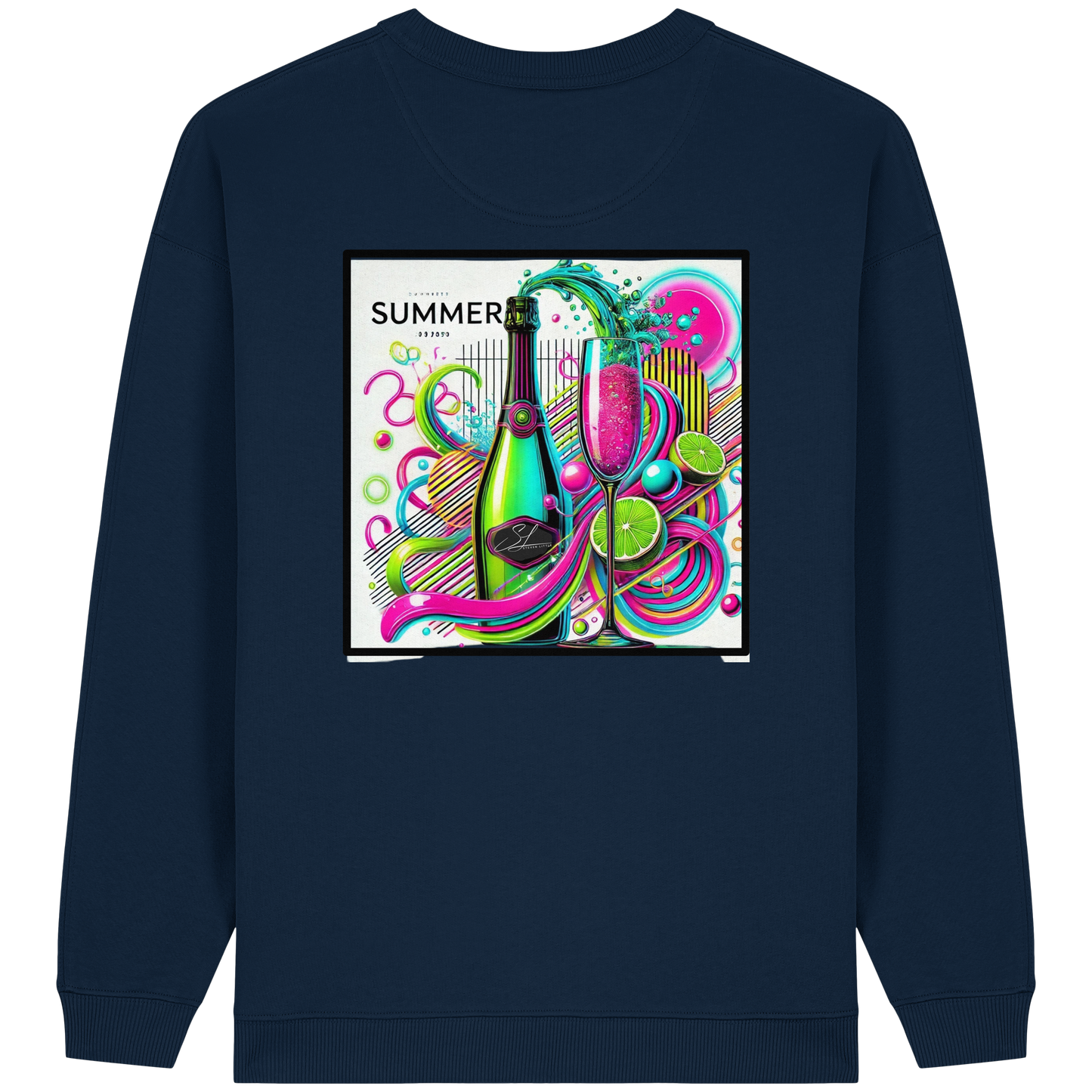 Neon Fresh - Womens Organic Oversized Sweatshirt