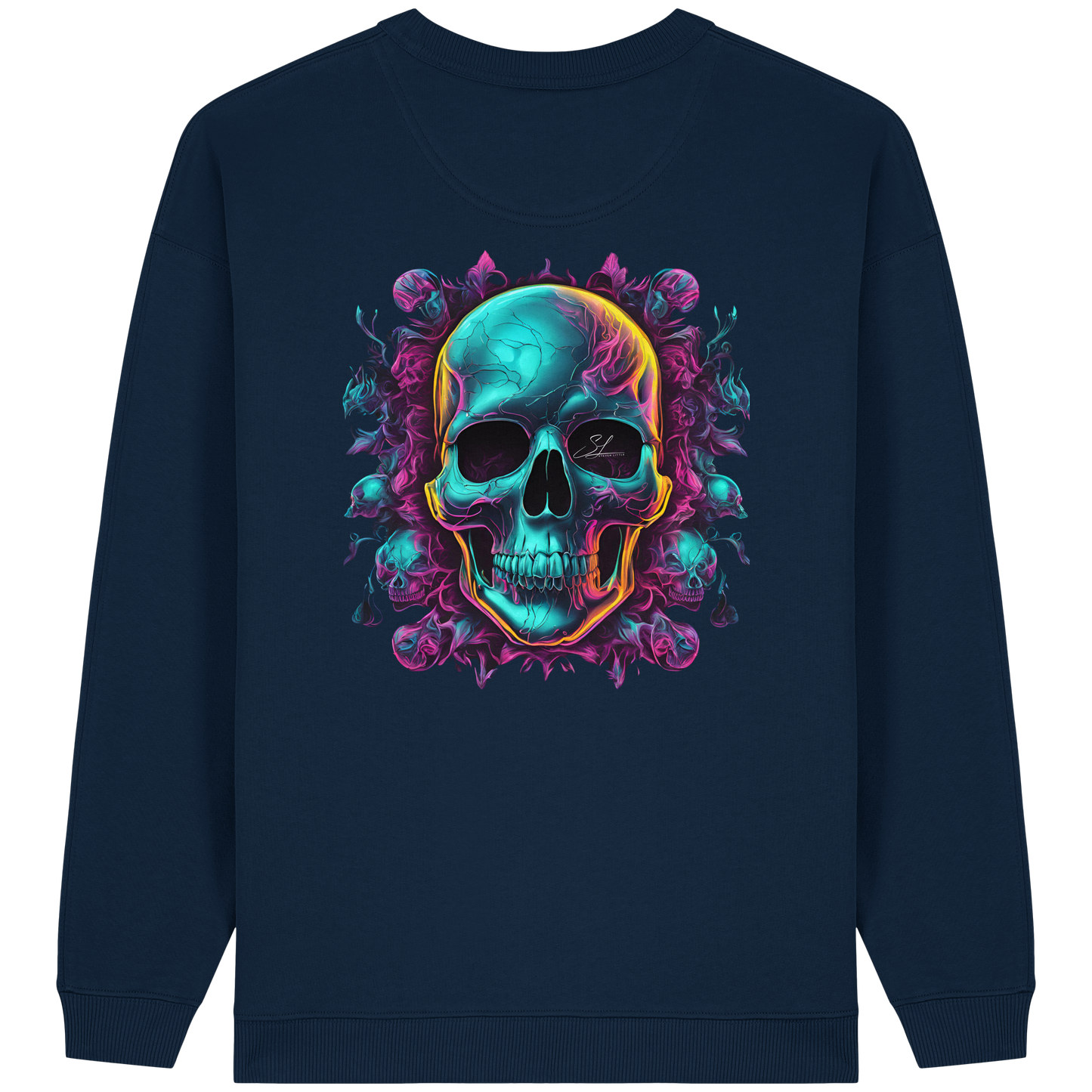 Galactic Skull - Womens Organic Oversized Sweatshirt