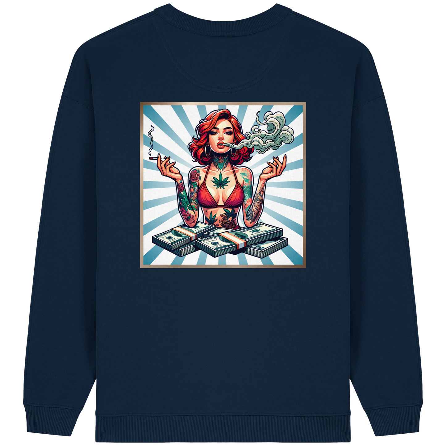 Rebel Rich - Womens Organic Oversized Sweatshirt