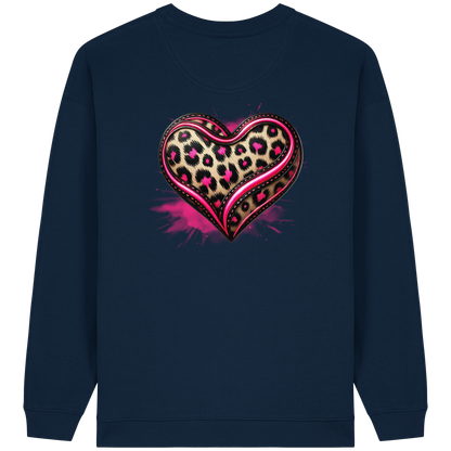 Wild Heart - Womens Organic Oversized Sweatshirt