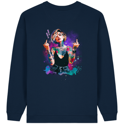 Rebel Rose - Sweat-shirt oversize bio pour femme