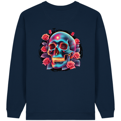 Glow Skull - Womens Organic Oversized Sweatshirt