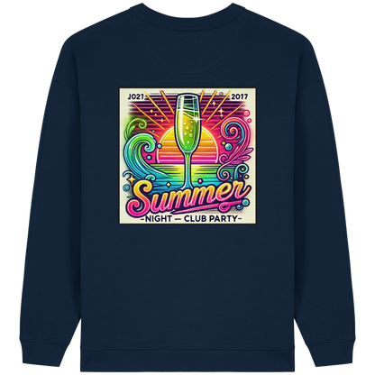 Summer Party Vibes - Womens Organic Oversized Sweatshirt