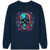 Sweat-shirt oversize bio pour femme Motif crâne galactique