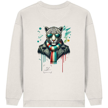 Urban Leopard - Womens Organic Oversized Sweatshirt