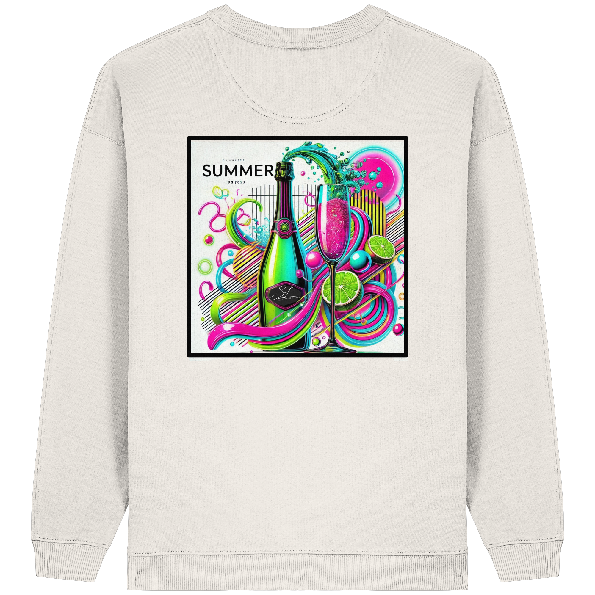 Neon Fresh - Womens Organic Oversized Sweatshirt