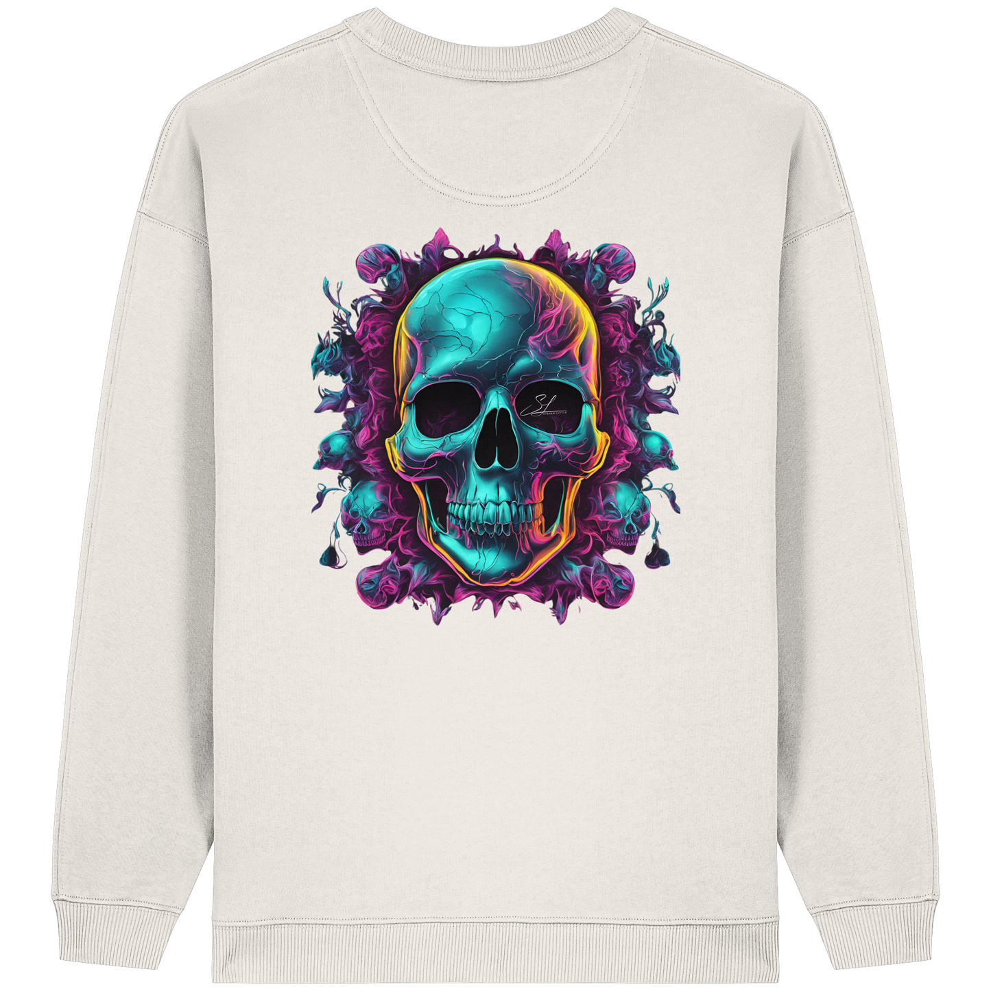 Galactic Skull - Womens Organic Oversized Sweatshirt