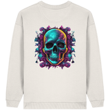 Sweat-shirt oversize bio pour femme Motif crâne galactique