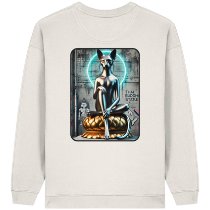 Mystic Cat - Womens Organic Oversized Sweatshirt