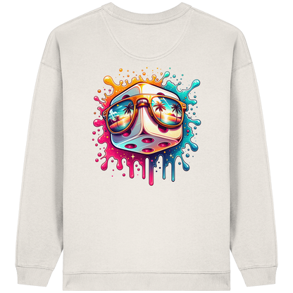 Sunset Vibes Dice - Womens Organic Oversized Sweatshirt