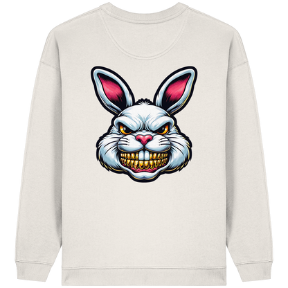 ToothBunny Terror - Womens Organic Oversized Sweatshirt
