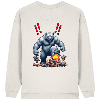 Teddy Terror - Womens Organic Oversized Sweatshirt